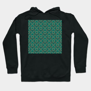 Mosaic Tile Emerald and Copper Hoodie